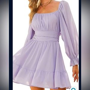 Lilac flowy dress